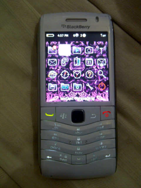 BLACKBERRY PEARL 9105 WHITE GARANSI
