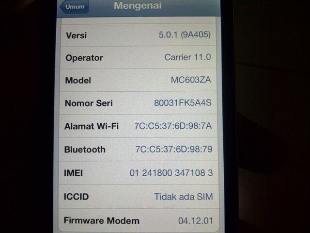 JUAL IPONE 4 16 GB FU IOS 5.0.1 JAILBREAK CUMA 2.750.000 GAN SERBUUUUuuu!!DEPOK