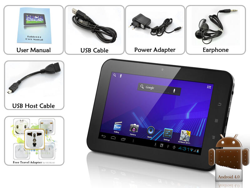 tablet pc ipad apad epad mid MERK TREQ A10C DUO 8GB HDD , ICS , DUAL CAMERA , 1GB RAM