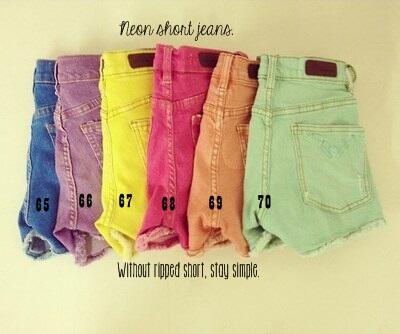 Studded short jeans, ombre short jeans, produsen langsung(HARGA BISA DI BANTING)