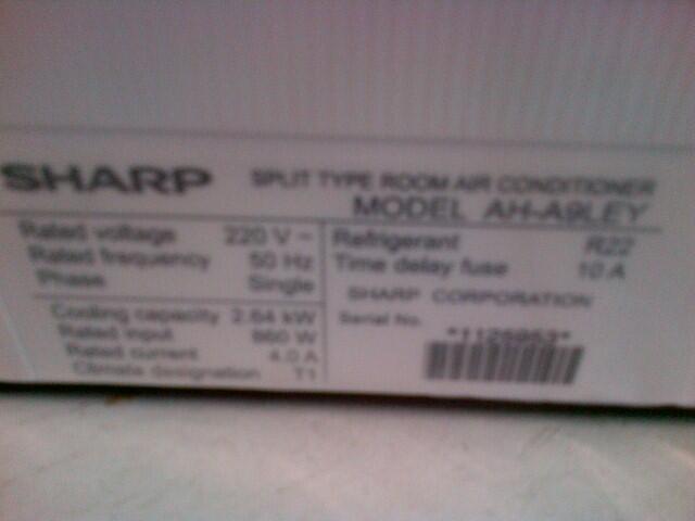WTS SHARP AC 1 PK 09 LEY