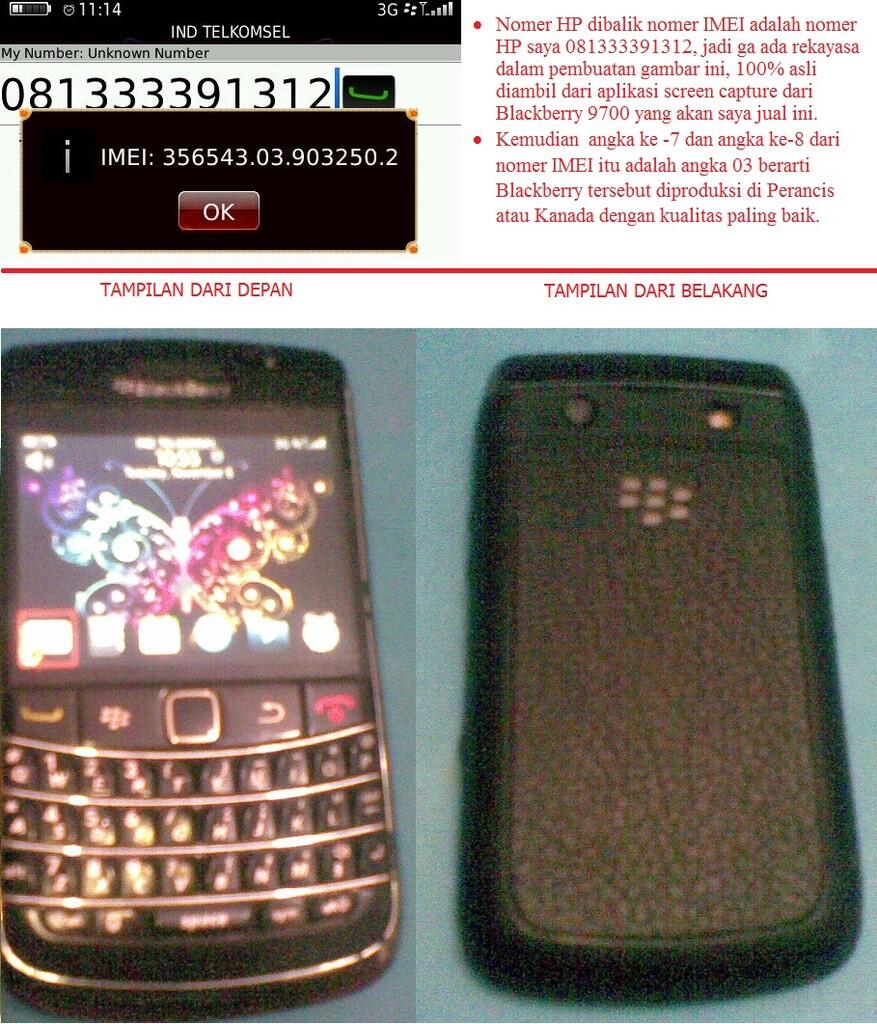 Jual dengan Harga Bersahabat... Blackberry 9700 (Onyx 1)