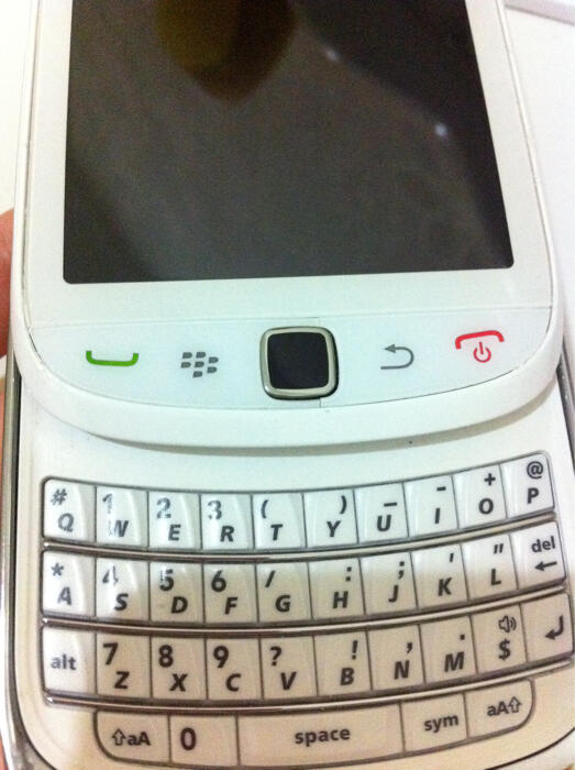 Jual BB TORCH 9800 White batangan
