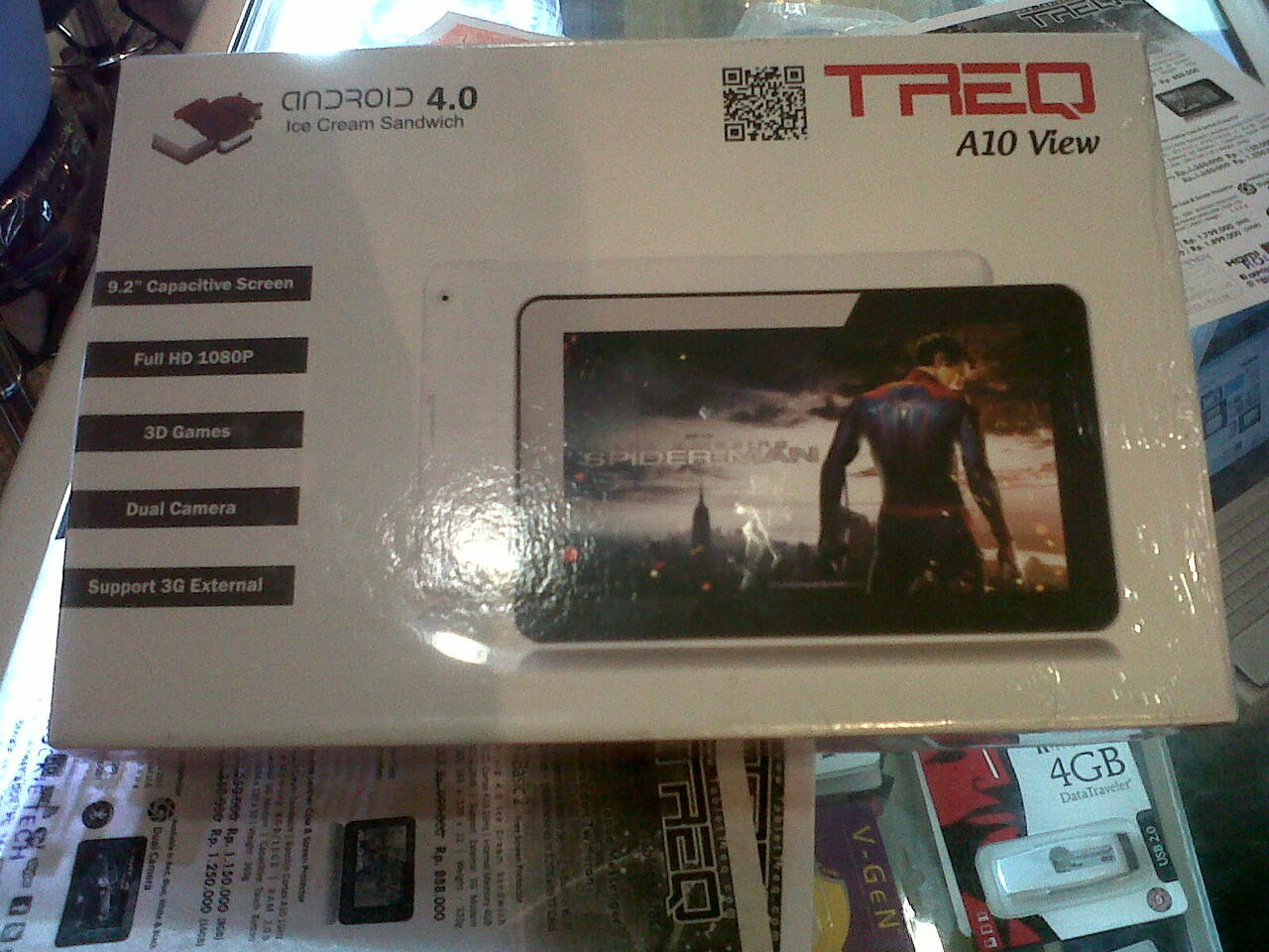 tablet pc epad apad ipad mid merk TREQ A10 VIEW, 9,2 INCH, DUAL CAMERA, BISA GAME 3D,