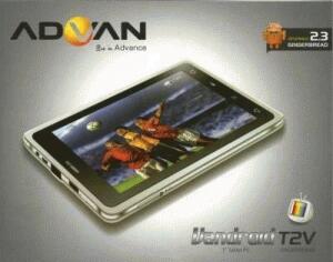 tablet pc ipad apad epad mid merk ADVAN T2V CAPASITIV 7" CALL,SMS,INTERNAL MODEM,TV,
