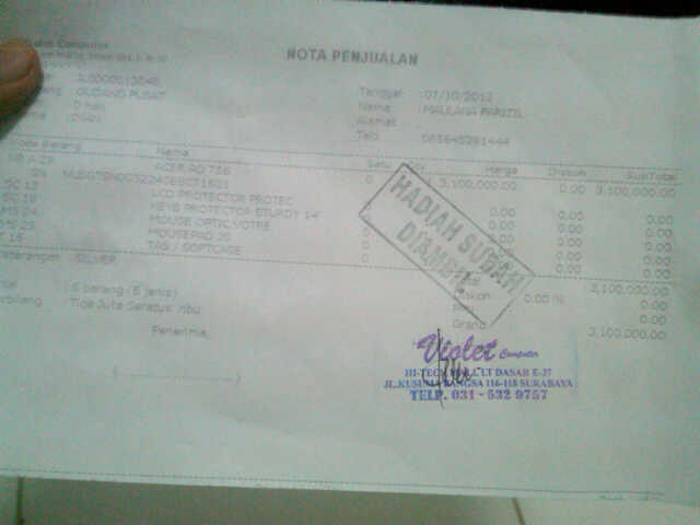 JUAL LEPTOP 3JUTA BARU SEBULAN PAKE SURABAYA