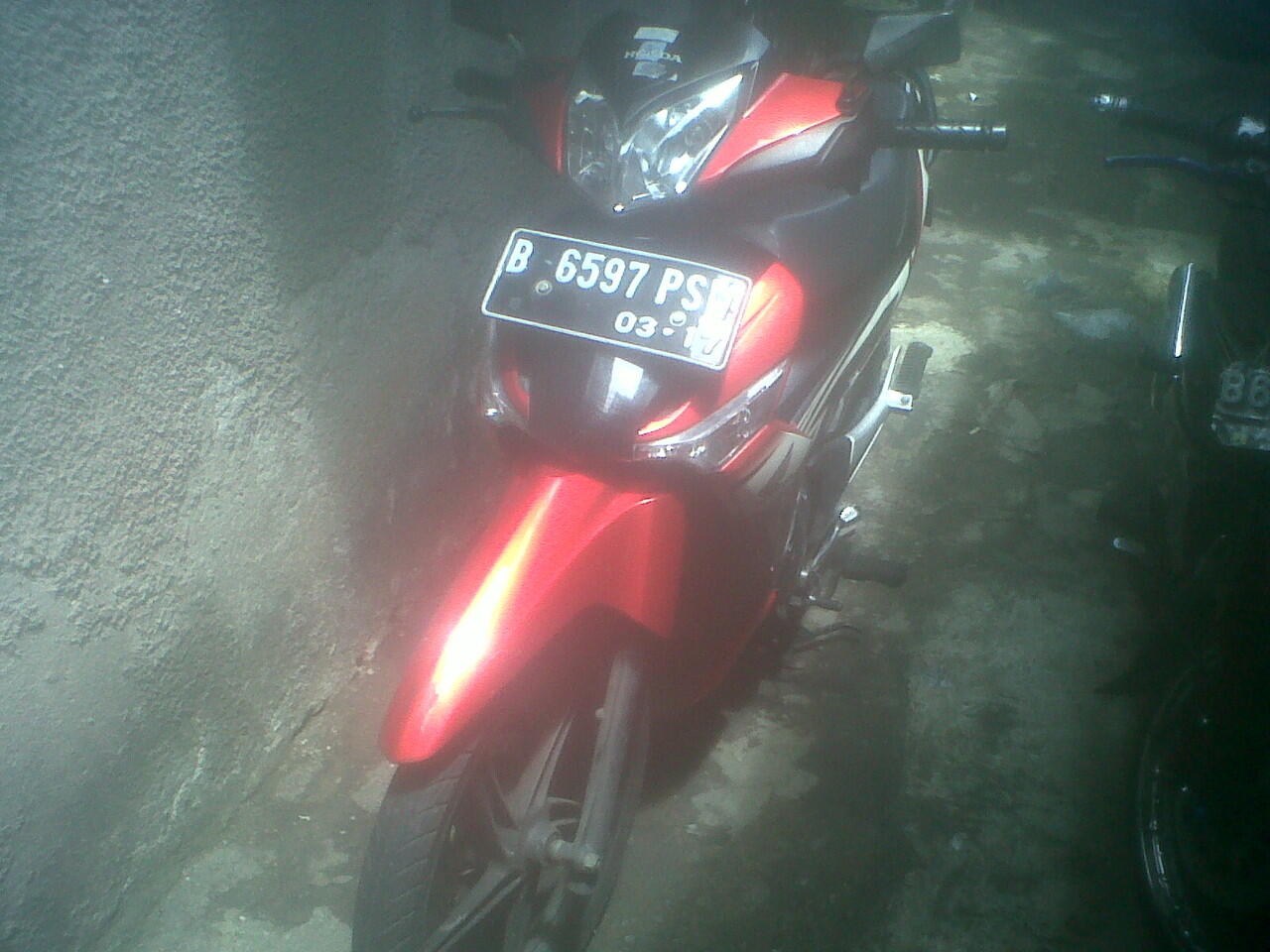 Supra X 125r Merah Plat B DKI