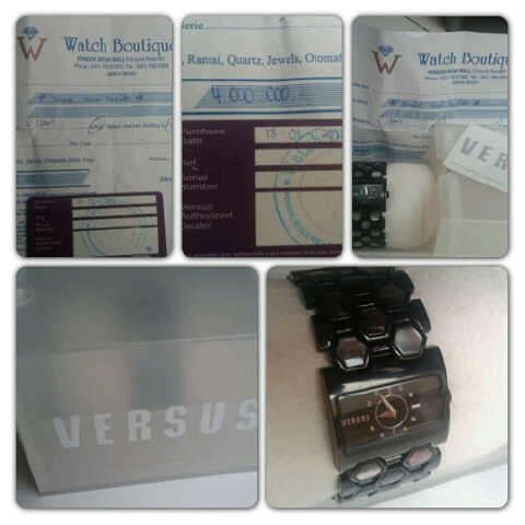 jual jam tangan Versus second alias bekas bagus mulus