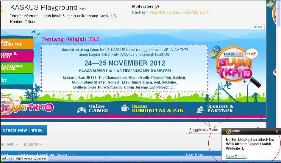 KASKUS Terdeteksi sbg Exploit oleh NIS 2012