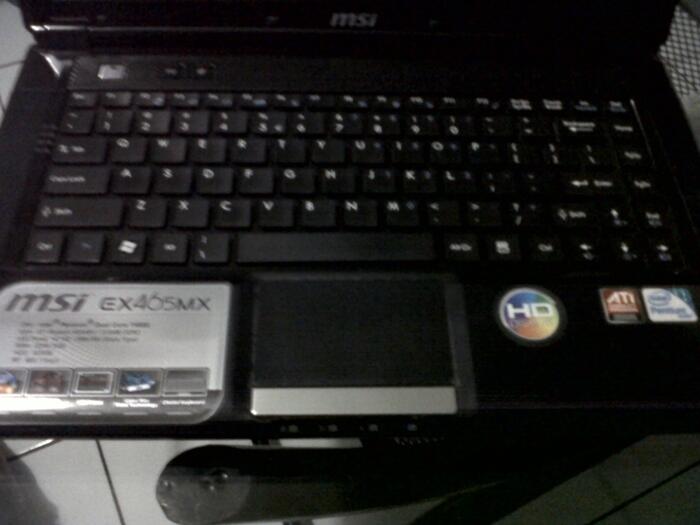 MSI EX465MX Gaming laptop ATi Radeon 512mb RAM 2gb HDD 320gb 3jt an Bandung