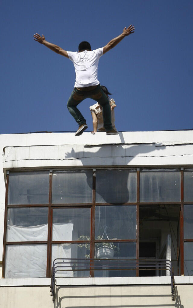 Suicide Jumping Off Building