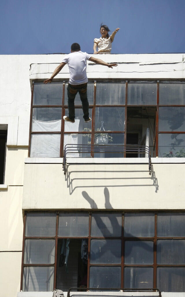 Suicide Jumping Off Building