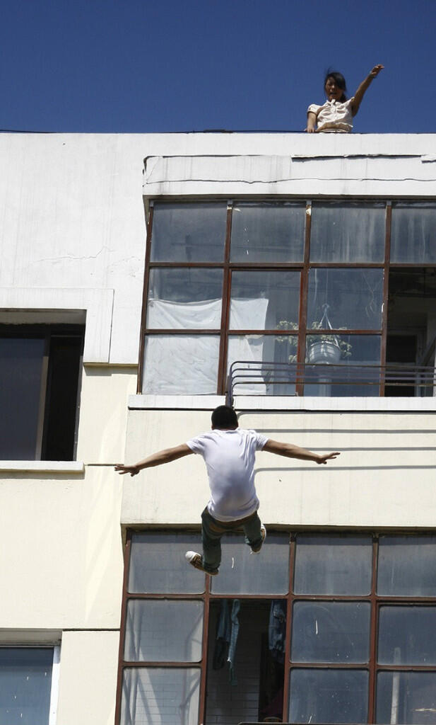 Suicide Jumping Off Building