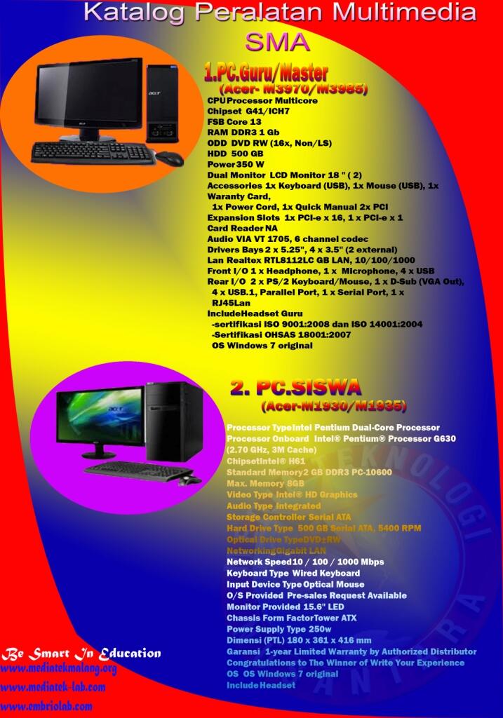 Peralatan Multimedia SMA 2012