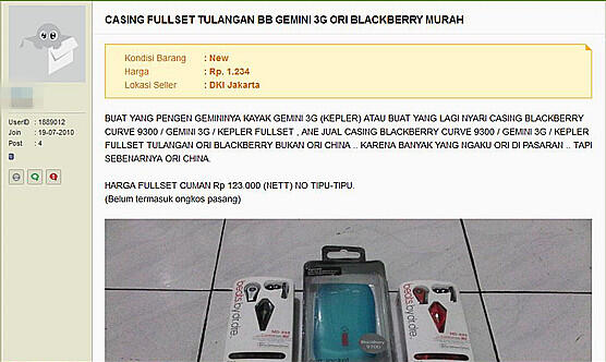 JUAL CASING FULLSET TULANGAN BLACKBERRY ONYX ORI BLACKBERRY BUKAN ORI CHINA MURAHH