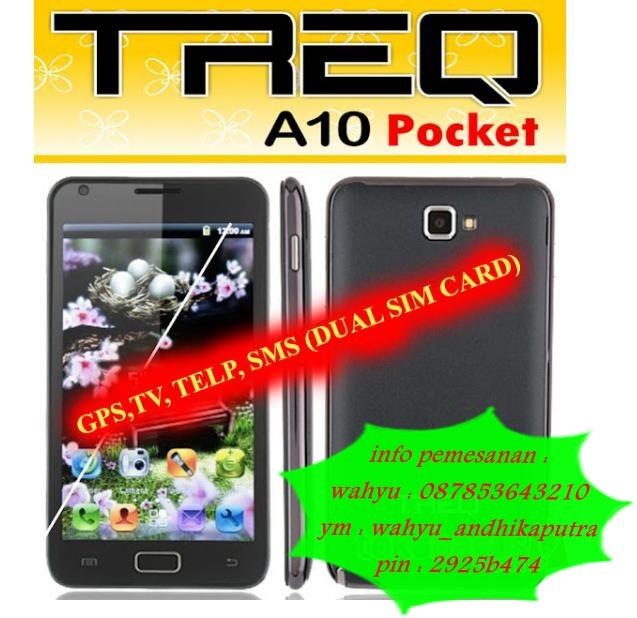 TREQ A10P POCKET 2 (REPLIKA SAMSUNG GALAXY NOTE) GAME 3D, OFFICE, Android 4.0 ( ICS )