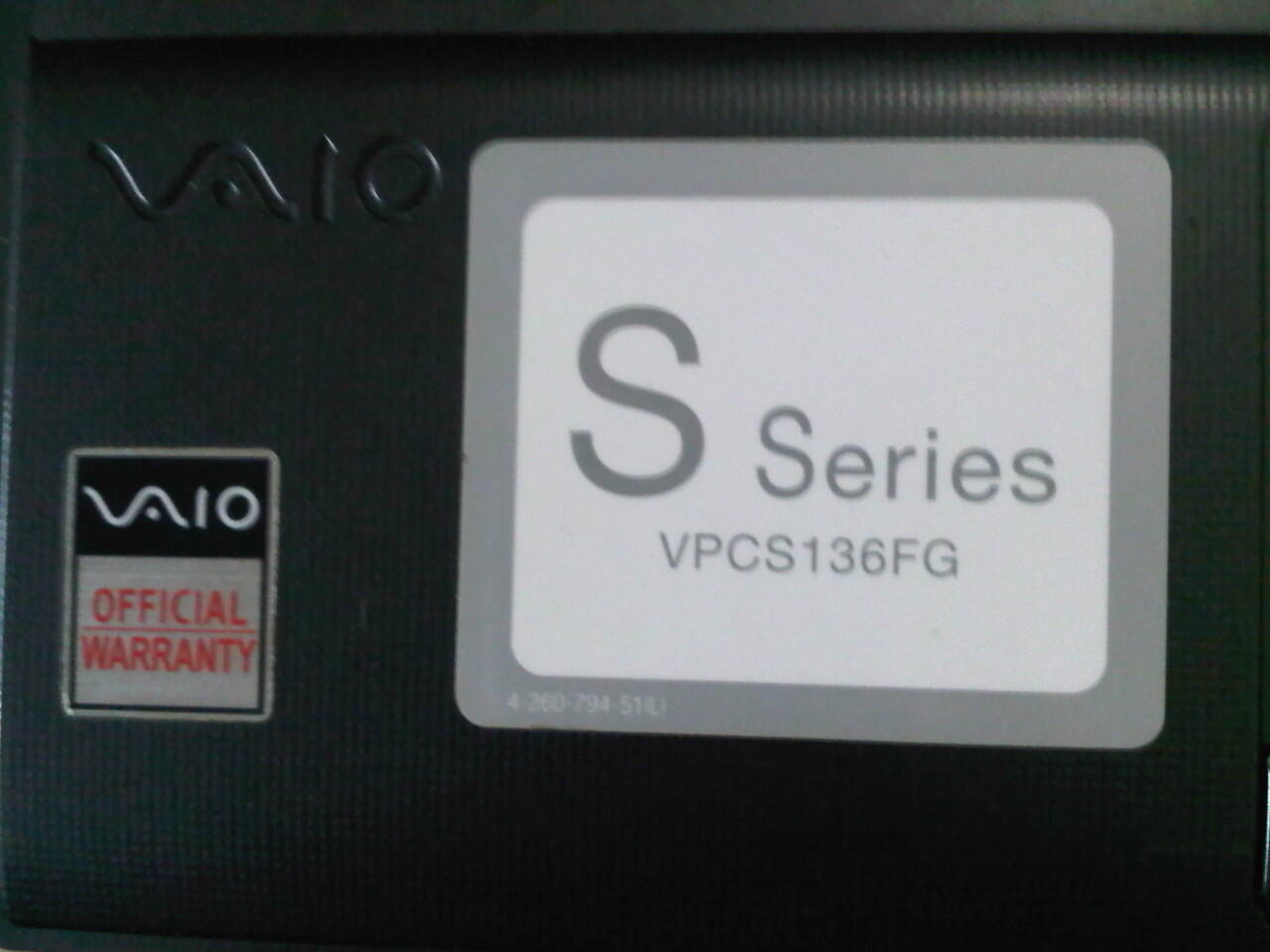 Sony Vaio S-Series VPCS136FG