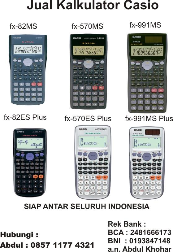 Jual Kalkulator CASIO Original 991 MS dan 991 ESPlus
