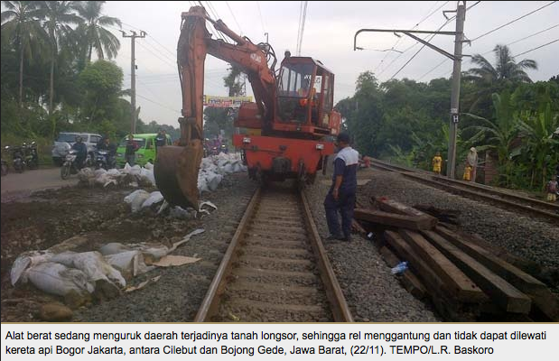 {Calon trit rame&#93; Hingga Desember, Tak Ada Kereta ke Bogor