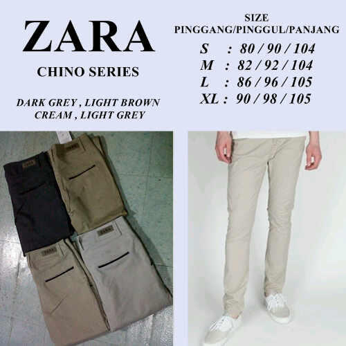 Jual Celana Pria ZARA Chino dan Jeans Harga Super Murah!!!