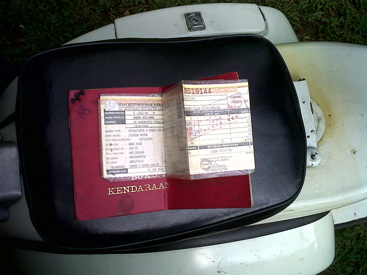 Di jual Vespa taun 73