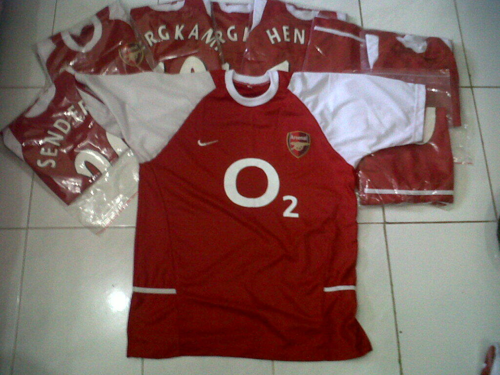 Pre Order KLOTER 2 Jersey Arsenal, 2003-2004, UNBEATEN SEASON !!!