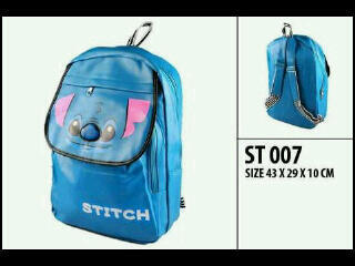 Terjual JUAL barang STITCH ada jaket,Tas Ransel, Jam 