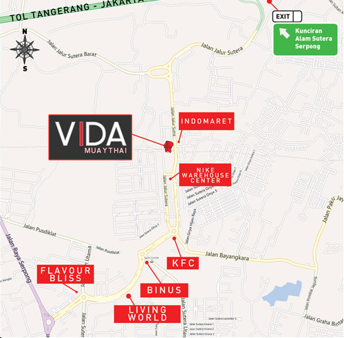 VIDA Muay Thai &amp; BJJ Studio @ Alam Sutera, Serpong