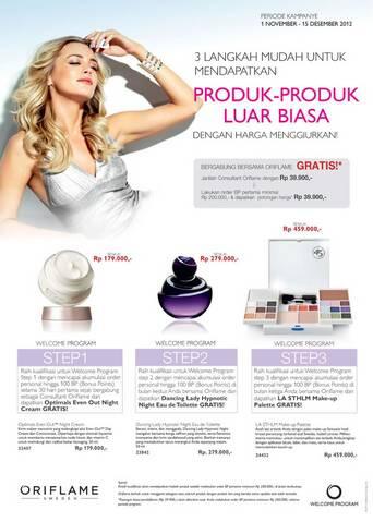 JOIN ORIFLAME GRATIS DI BULAN NOVEMBER 2012