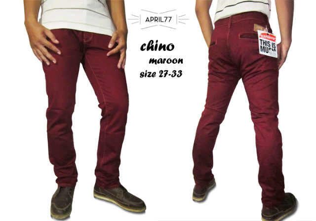 Jual Celana APRIL Chino, APRIL Joey, APRIL Raw, Trousers LOW PRICE!!!