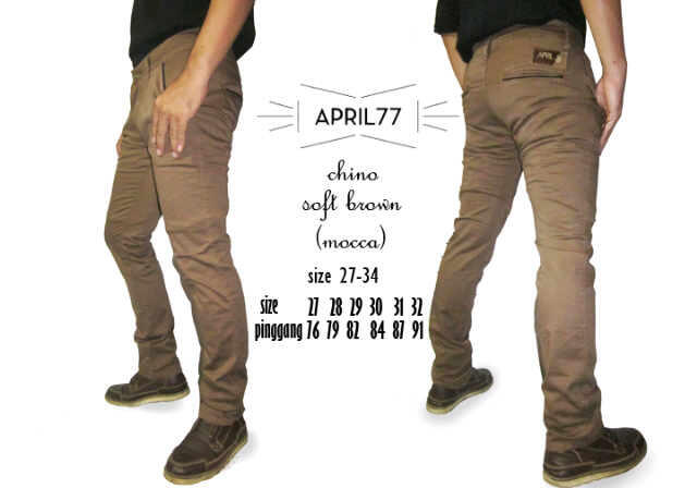 Jual Celana APRIL Chino, APRIL Joey, APRIL Raw, Trousers LOW PRICE!!!