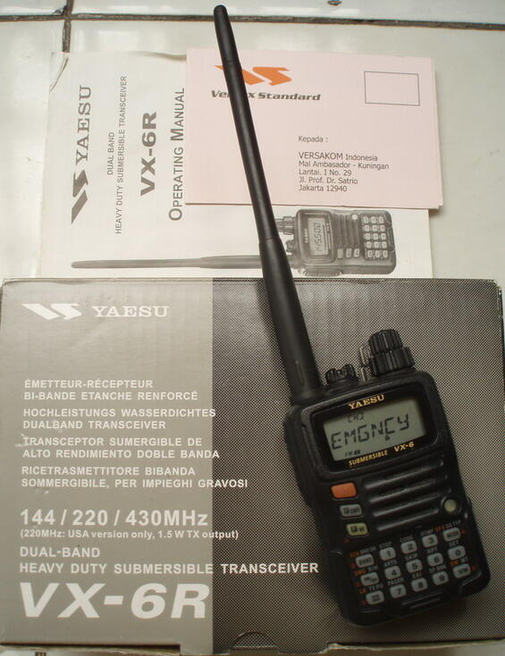 Yaesu VX6R HT Rakom Mulus Terawat