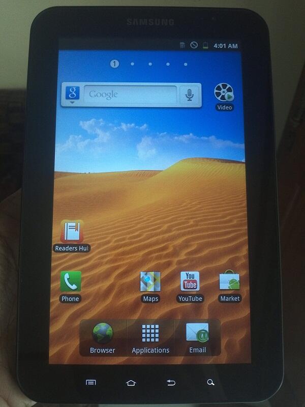 Samsung Galaxy Tab P1000 16GB 3G + Wifi Lengkap Ex Garansi Resmi SEIN Mulus