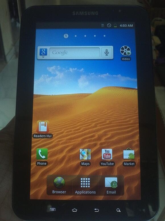 Samsung Galaxy Tab P1000 16GB 3G + Wifi Lengkap Ex Garansi Resmi SEIN Mulus