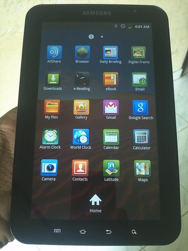 Samsung Galaxy Tab P1000 16GB 3G + Wifi Lengkap Ex Garansi Resmi SEIN Mulus