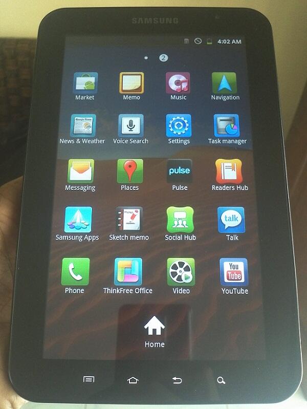 Samsung Galaxy Tab P1000 16GB 3G + Wifi Lengkap Ex Garansi Resmi SEIN Mulus
