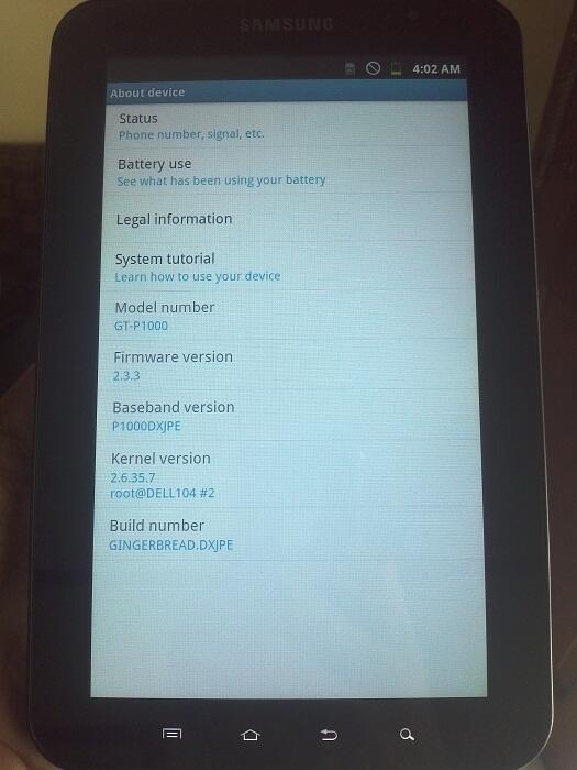 Samsung Galaxy Tab P1000 16GB 3G + Wifi Lengkap Ex Garansi Resmi SEIN Mulus