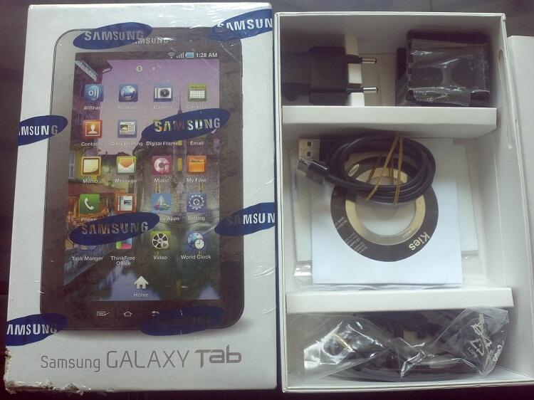Samsung Galaxy Tab P1000 16GB 3G + Wifi Lengkap Ex Garansi Resmi SEIN Mulus