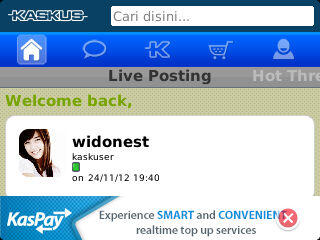 Kaskus for blackberry