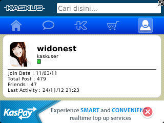 Kaskus for blackberry