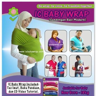 Baby Wrap Gendongan Bayi Modern (Kanguru) - Reseller/Dropship Welcome