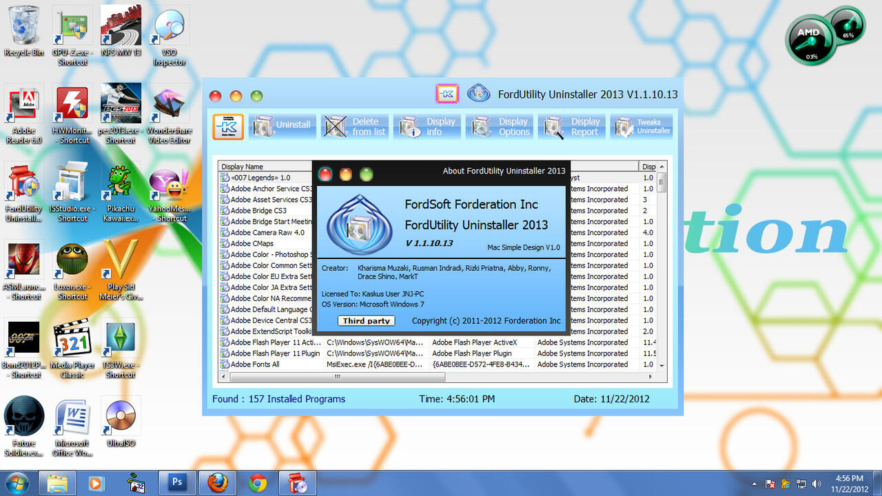 FordUtility Uninstaller Special Kaskus Edition (karya lokal)
