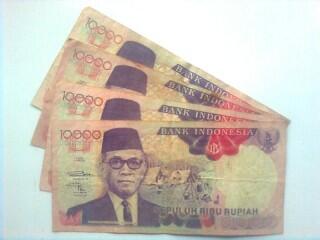 uang kuno 10.000 rupiah 1992