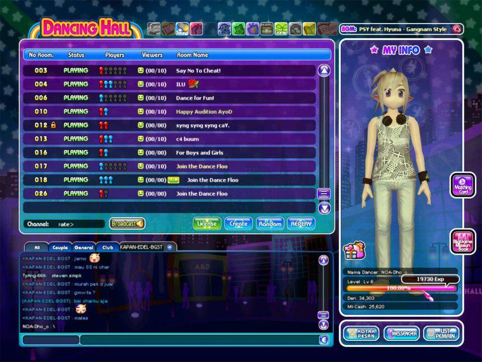 JUAL CHAR AYODANCE LEVEL 6 AVATAR 1,1 JUTA