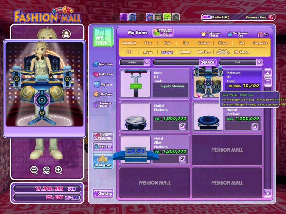 JUAL CHAR AYODANCE LEVEL 6 AVATAR 1,1 JUTA