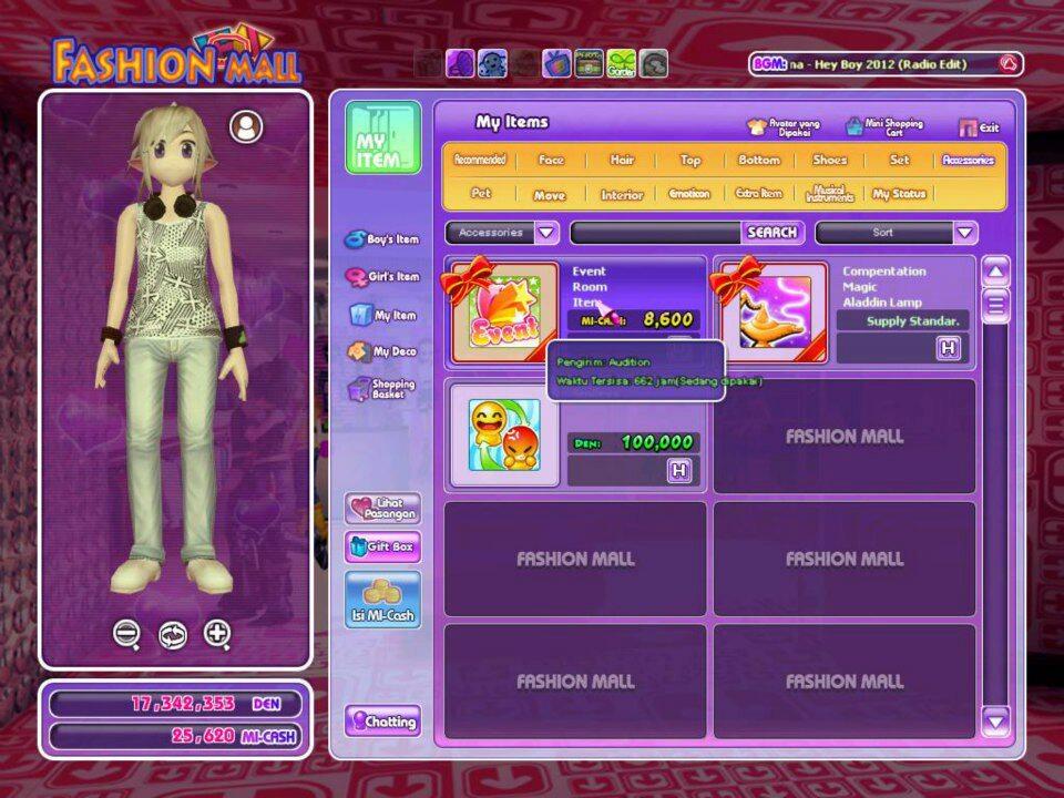 JUAL CHAR AYODANCE LEVEL 6 AVATAR 1,1 JUTA