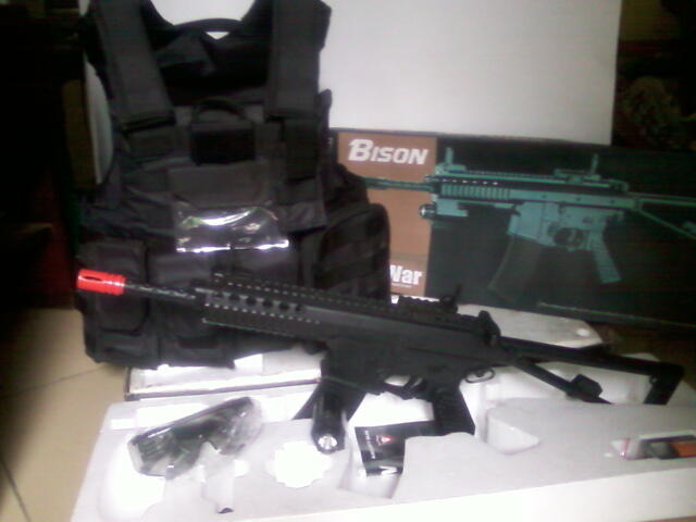 airsoft spring kac pdw bison - ciras (second) bandung