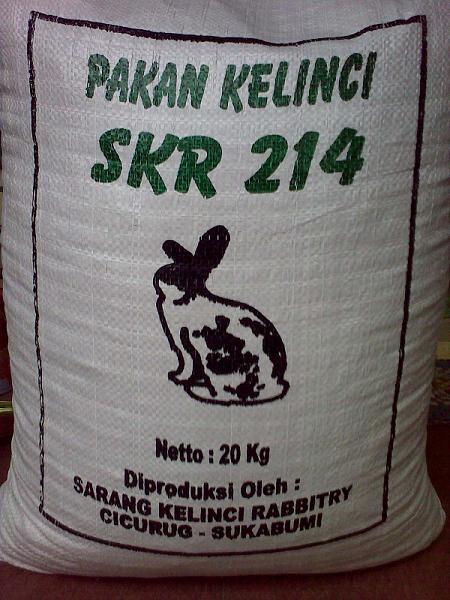 Jual Pakan/Pelet Kelinci SKR 212 dan SKR 214 Murah