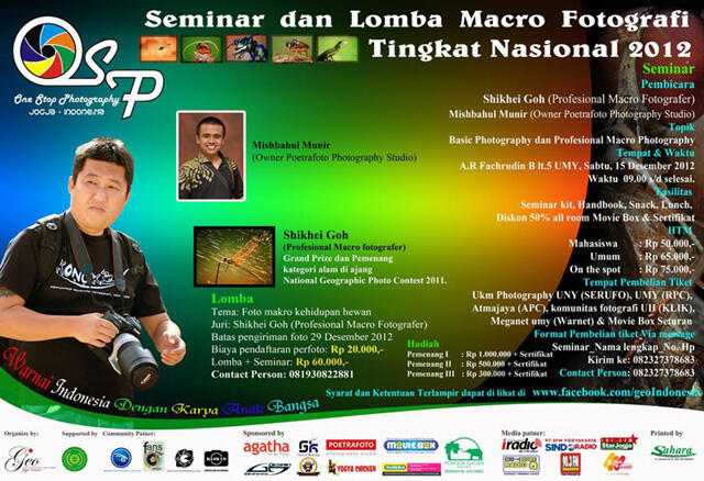 Jogja Photoghraphy Event - Seminar dan Lomba Macro Fotografi 2012