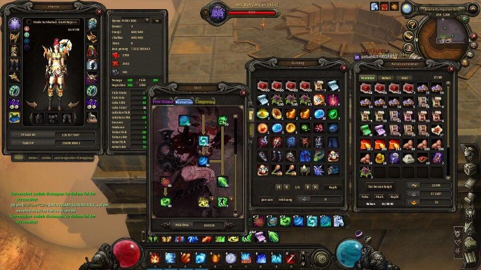 jual char musuh abadi LVL 68 5 elemen server iblis